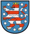 Aufkleber Sticker Flagge Fahne Thüringen Schild Kontur Autoaufkleber