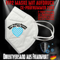 FFP2 Maske Atemschutzmaske Mundschutz CE 2163 Gott schütze Bayern vor Söder