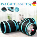 Katzentunnel Katze Kitty Haustier Spielzeug Spieltunnel 3 Wege Faltbar Tunnel DE