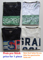 Esprit-Herren-T-Shirt -NEU-Biobaumwolle-Größe XL weiß, dunkelblau, -4