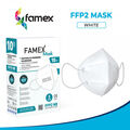FAMEX FFP2 Maske Mundschutz Masken Atemschutz 5-lagig CE 2841 Weiß