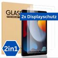 2x 9H Schutzglas für iPad 10.2 (2021/2020/2019) Hartglas (9. 8. 7Gen) Full-Cover