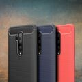 Hülle für OnePlus 5 5T 6 7 Nord 2T Handy Schutz Case Cover Etuis Bumper Carbon