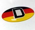 Auto Deutschland Flagge D Aufkleber D Deutschland Emblem Schild HR Art. 19023