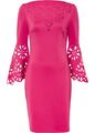 Kleid mit Cut-Outs Gr. 40/42 Pink Damen Abendkleid Minikleid Neu