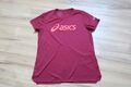 Asics Damen Sport Lauf Fitness T-Shirt Oberteil Gr. M rot pink Top