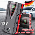 99800mAh Auto KFZ Starthilfe Jump Starter 12V Ladegerät Booster Power Bank 4 USB