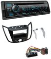 Kenwood Bluetooth USB CD MP3 DAB Autoradio für Ford C-Max Kuga matt schwarz