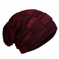 Warme gefütterte Slouch Herren Wintermütze Strickmütze Beanie Winter Mütze 