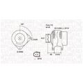 1x Magneti Marelli Generator 14V 540367 u.a. für Seat Skoda VW | 063731675010
