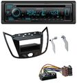 Kenwood Bluetooth DAB CD MP3 USB Autoradio für Ford C-Max Kuga matt schwarz