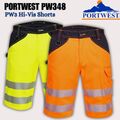 Portwest PW3 Hi-Vis Herren Arbeitsshorts Polybaumwolle Sommer Kampf Sicherheit PW348