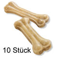 🐶 10x Rinder Haut Kauknochen 13 cm + 50g Hundeknochen Hunde Knochen Rinderhaut