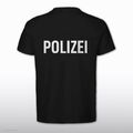 T-Shirt für Polizei Police Druck beidseitig Fan TShirt Fun Kult S-5XL