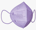 100 x Lila FFP2 Maske Atemschutzmaske CE 2841 Purple Mundschutz MHD-August 2024