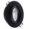 Led Einbaustrahler flach Spot 230V Einbau Strahler Deckenstrahler Set 5W nd NERO