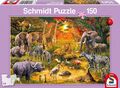 Tiere in Afrika (Kinderpuzzle) Spiel In Spielebox 56195 Deutsch 2016 Schmidt