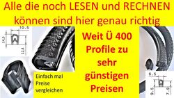 Kantenschutzprofil Kantenschutz Keder Profil Klemmprofil Gummi Blech PVC 0,5-32