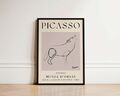 Der Wolf Pablo Picasso Druck Tier Natur Linie Kunst Zeichnung Kunstwerk Poster Geschenke