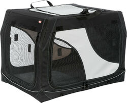 Trixie Hunde Transportbox Mobile Kennel Vario schwarz/grau, diverse Größen Dog 
