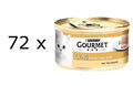 (€ 9,01/kg) Purina Gourmet Gold Feine Pastete Truthahn Katzenfutter 72x 85 g