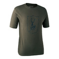  kurzärmliges T-Shirt Deerhunter Hirschlogo 8848 Top Herren Jagd UVP £34,99