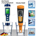Digital PH Wert TDS EC Wasser Messgerät Tester Meter Aquarium Pool Prüfer Neu