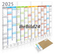 2025 Wandkalender DIN A0,A1,A2,A3,A4 Plakatkalender Jahresplaner GEFALTET Planer