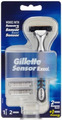 Gillette Sensor Excel Nassrasierer Herren, Rasierer + 3 Rasierklingen mit... 