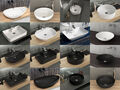 KeramikDesign Waschbecken Aufsatzwaschbecken rund Waschschale oval  Waschtisch 