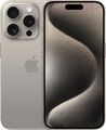 Apple iPhone 15 Pro - 512GB - Titan Natur inkl. Silikon Case & Schutzglas