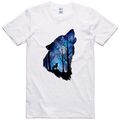 T-Shirt Howling Wolf Unisex Natur Design