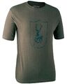 Deerhunter Logo T-Shirt Kurzarm Kragenlos Rundhals T-Shirts Herren NEU