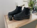 Dr. Martens 2976 Leonore Black Burnished Wyoming Chelsea Boots NEU OVP
