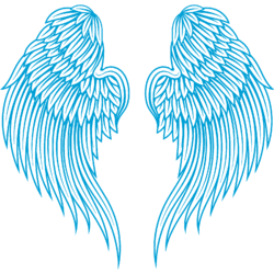 Angel Wings v3 Wandaufkleber Aufkleber Transferfedern Himmel Zuhause Schlafzimmer Vinyl UK