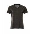 Accelerate T-Shirt, Damenpassform mit feuchtigkeitstransportierendem coolmax® pro und V-Ausschnitt Gr. s dunkelanthrazit/schwarz