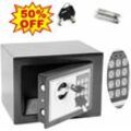 Tresor Klein 4.6L Digital Elektronischer Safe mit pin und Schlüssel Wandtresor Grauer