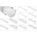 Marbet Design - Stuckleisten weiß gemustert, eps Styropor formfest, Marbet Deckenleisten Serie-B: B-01 / 32x32mm, 20 Meter / 10 Leisten