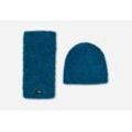 UGG® Set aus Sherpa-Beanie und Schal für Kinder in  Blau Sapphire, Größe 4/6 YRS
