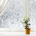 Sichtschutzfolie 3D Fensterfolie Selbstklebend Spiegelfolie Sonnenschutzfolie Blumen 90x200cm - Swanew