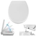 WC Sitz Duroplast Absenkautomatik Toiletten Deckel Klo Brille Schnellverschluss