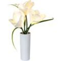 LED-Blumen "Magnolia" in Vase, (Farbe: Weiß)
