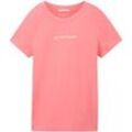TOM TAILOR Mädchen T-Shirt mit Bio-Baumwolle, rosa, Logo Print, Gr. 152