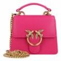 PINKO Love One Top Mini Bag Handtasche Leder 12 cm pink pinko