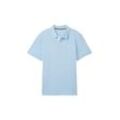 TOM TAILOR Herren Basic Polo Shirt, blau, Uni, Gr. XL