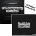 BOSCH Backofen-Set Serie 6 71 Liter mit Induktionskochfeld PowerBoost