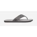 UGG® Seaside Flip-Flops aus Leder für Herren | UGG® EU in Medium Grey, Größe 39.5