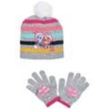 PAW PATROL Bommelmütze Skye Everest Mädchen Kinder Winter-Set 2 tlg. Mütze & Handschuhe (SET)