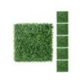 Yaheetech - 6 Stück Pflanzenwand Künstliche Hecke Efeu Sichtschutz 50,5 x 50,5 cm UV-Schutz Kunstpflanzen Heckenpflanze Windschutz Dekoration diy für
