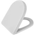 Saqu - WC-Sitz mit Softclose-Deckel Weiß - Toilettendeckel mit Absenkautomatik, Klodeckel Toilettensitz